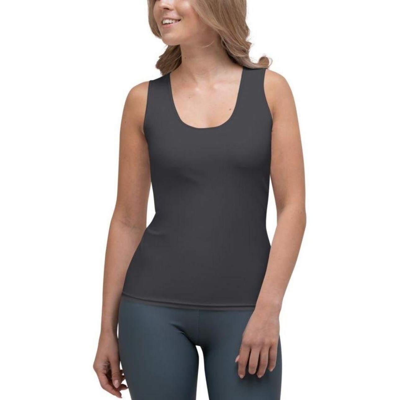 Charcoal Black Tank Top