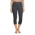 Onyx Black Yoga Capris