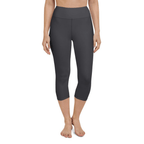 Onyx Black Yoga Capris