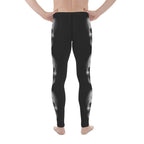 Charcoal Halftone Skull Men's Leggings