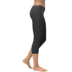 Charcoal Light Gray Capris