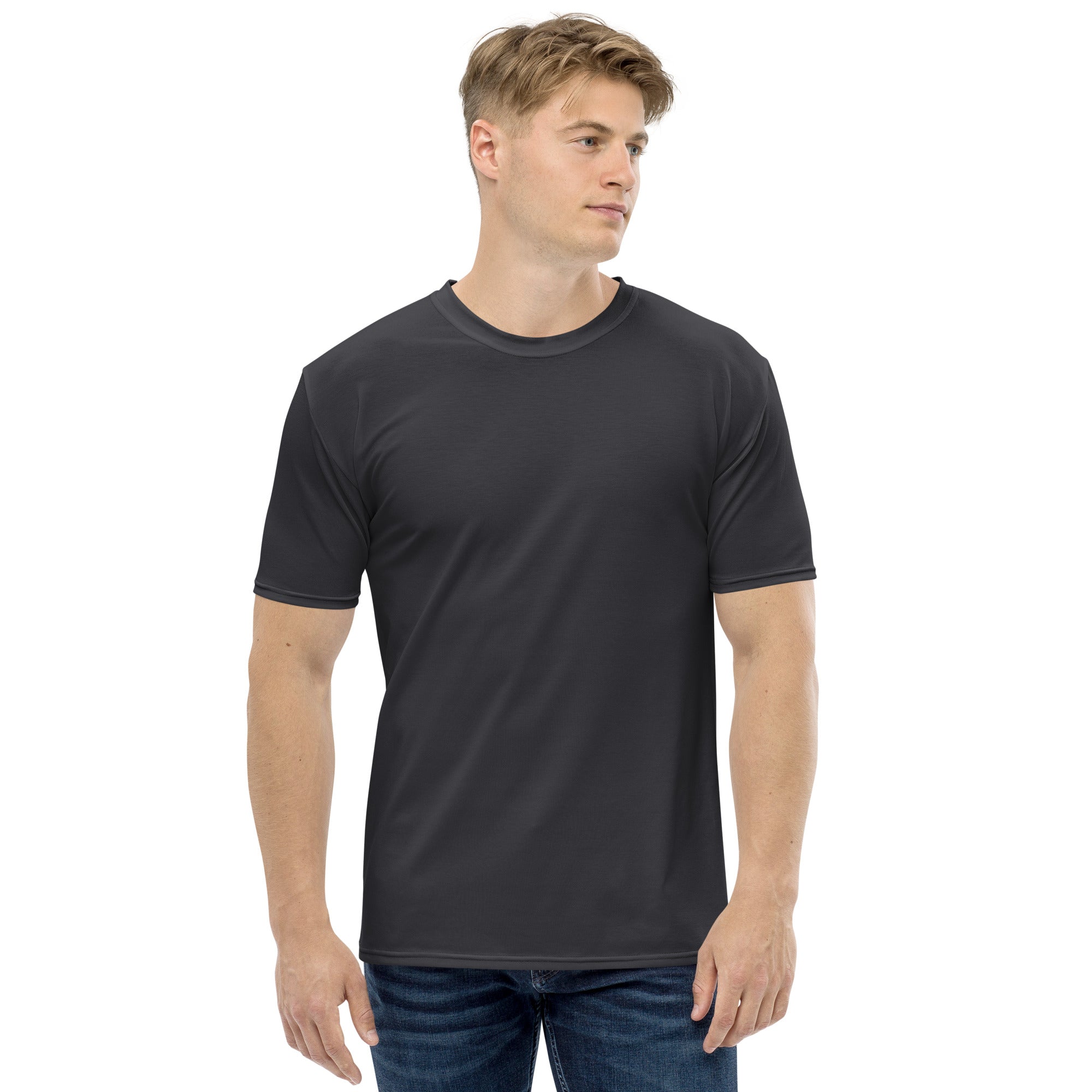 Charcoal Light Gray Men's T-shirt