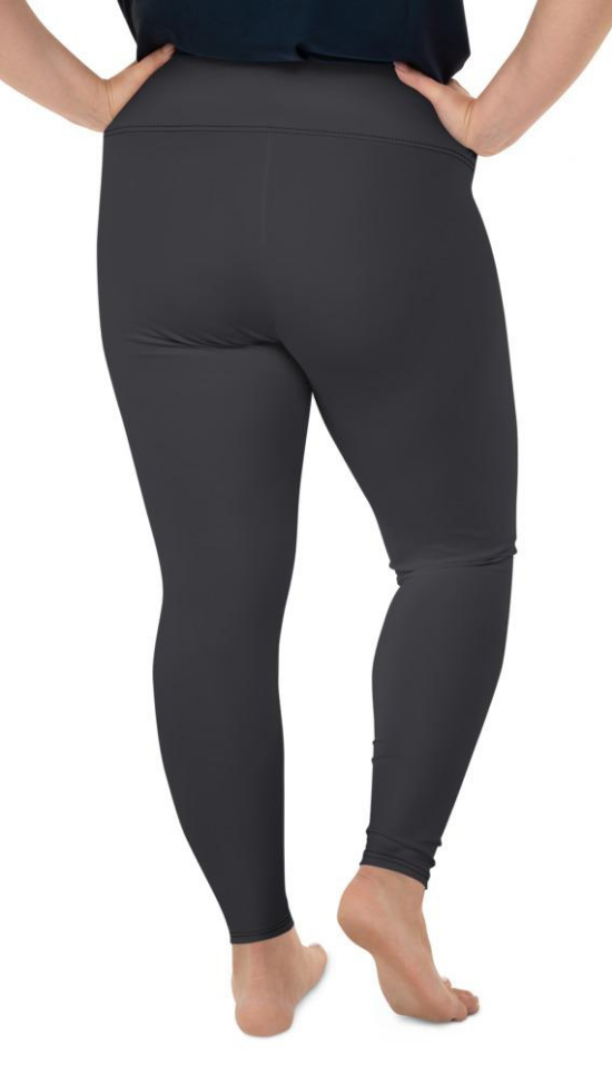 Charcoal Light Gray Plus Size Leggings