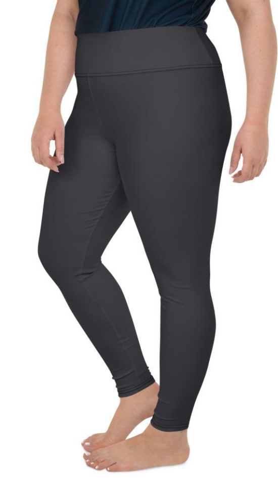 Charcoal Light Gray Plus Size Leggings