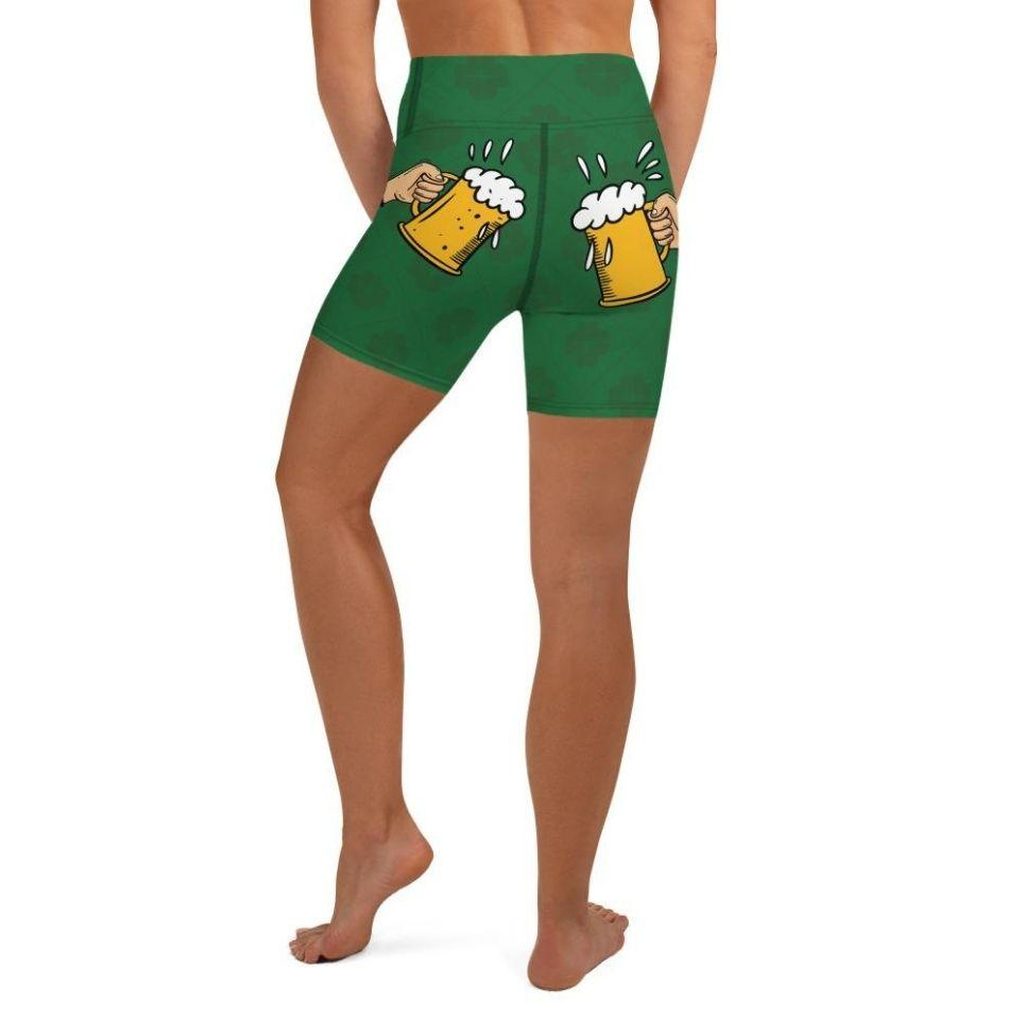 Cheers St. Patrick's Yoga Shorts