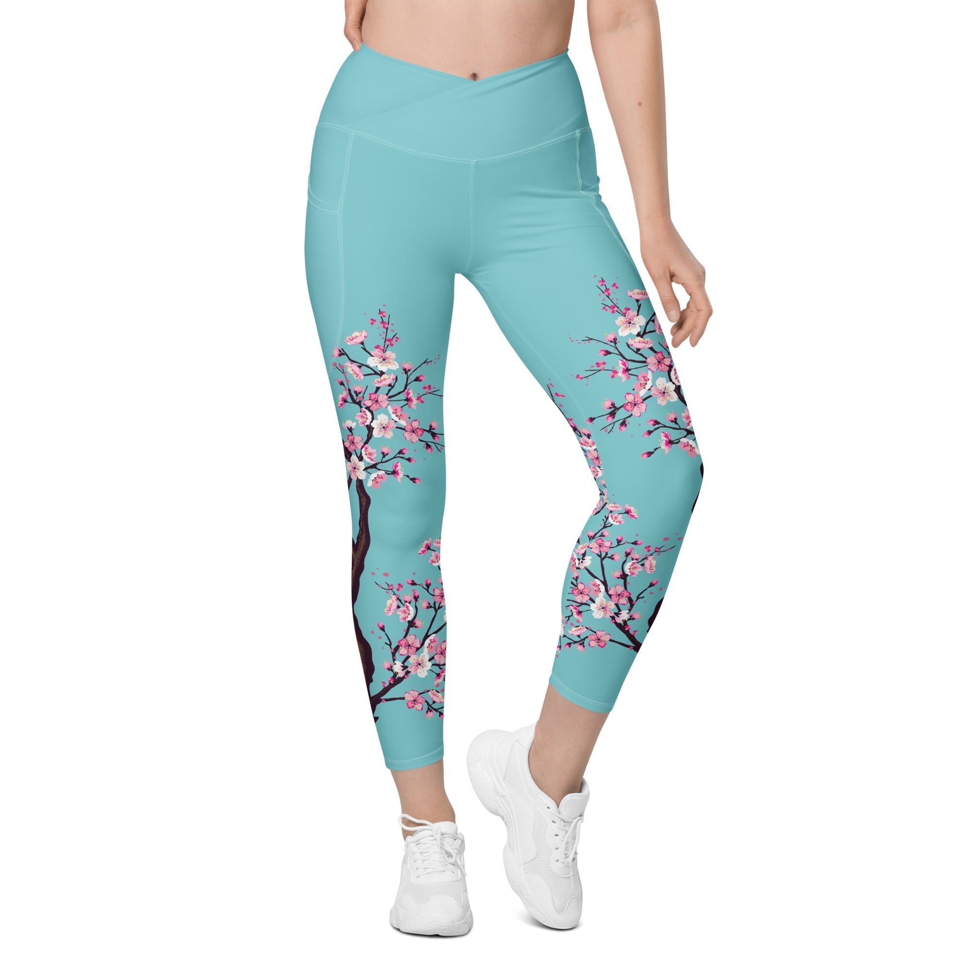 Crossover Leggings With Pockets