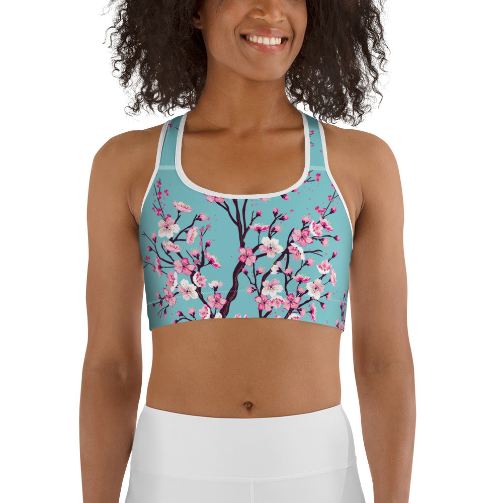 Cherry Blossom Sports Bra