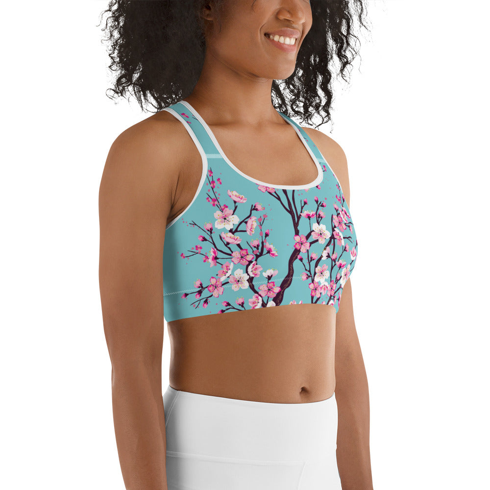 Cherry Blossom Sports Bra