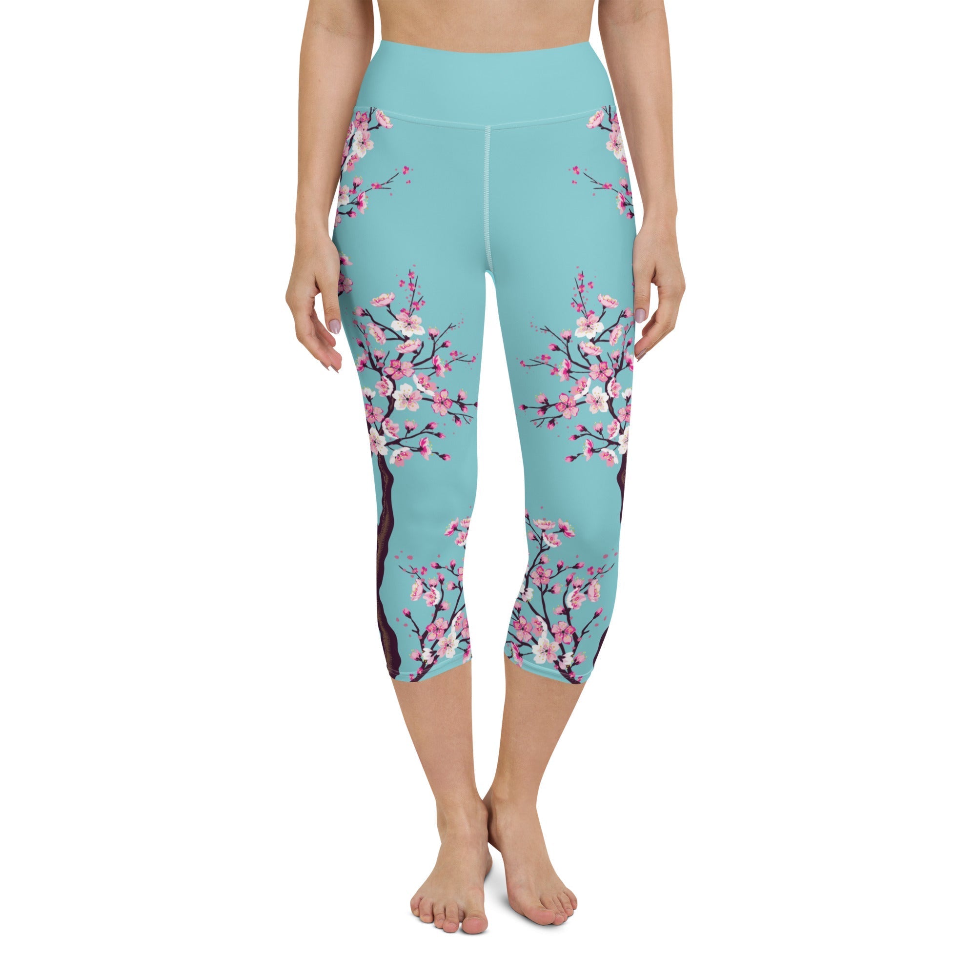 Cherry Blossom Yoga Capris