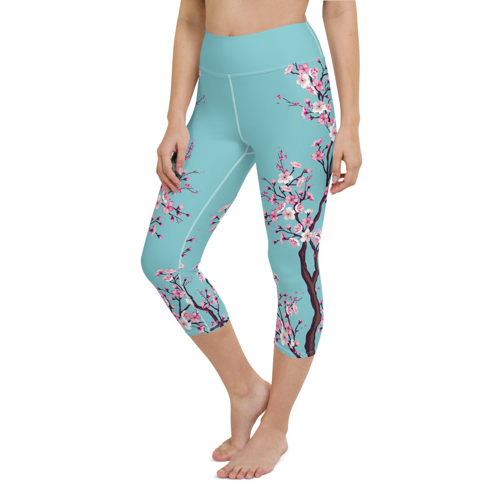 Cherry Blossom Yoga Capris