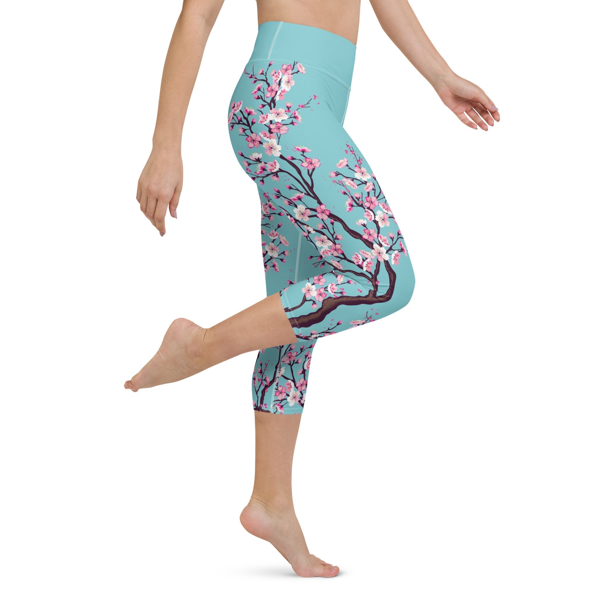 Cherry Blossom Yoga Capris