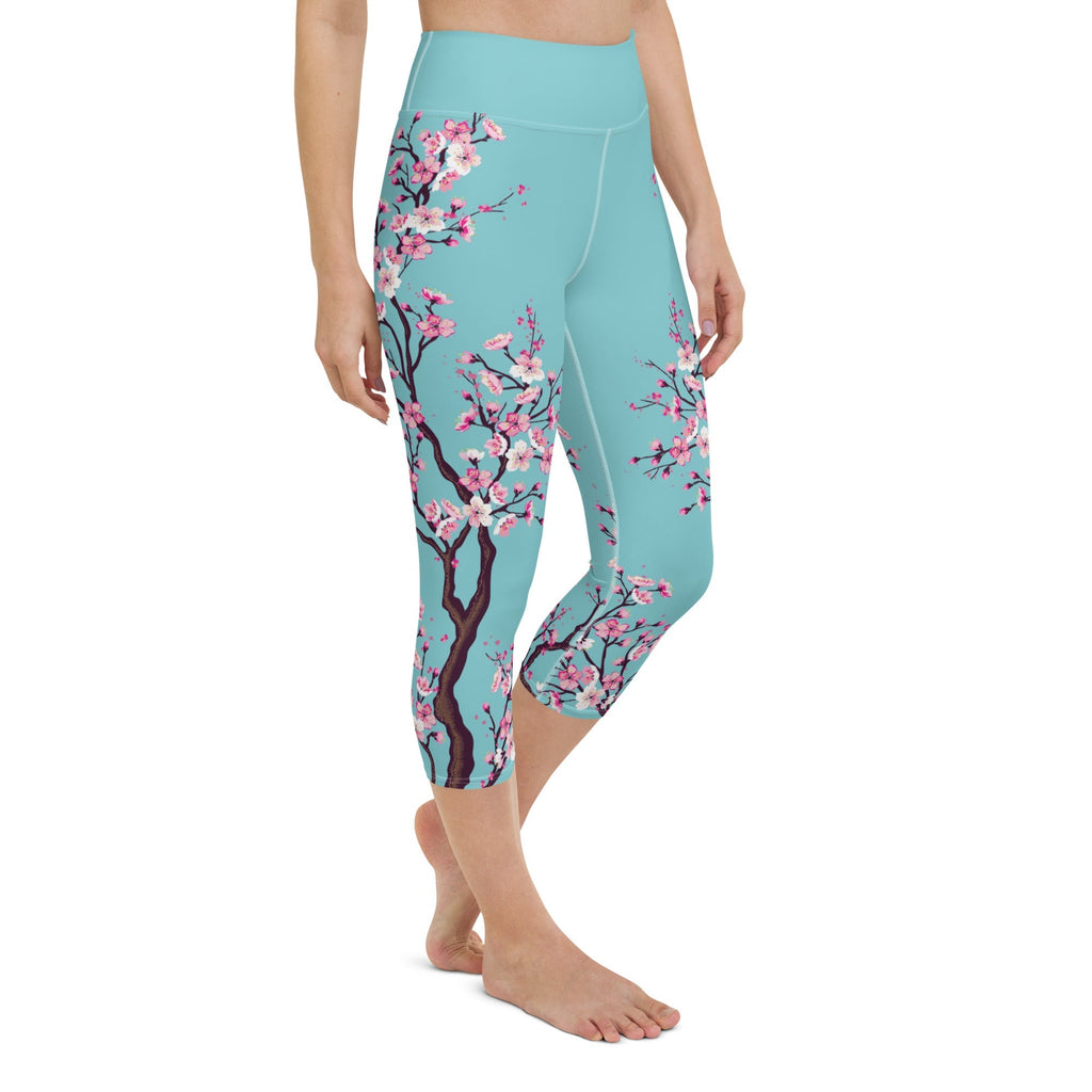 Cherry Blossom Yoga Capris