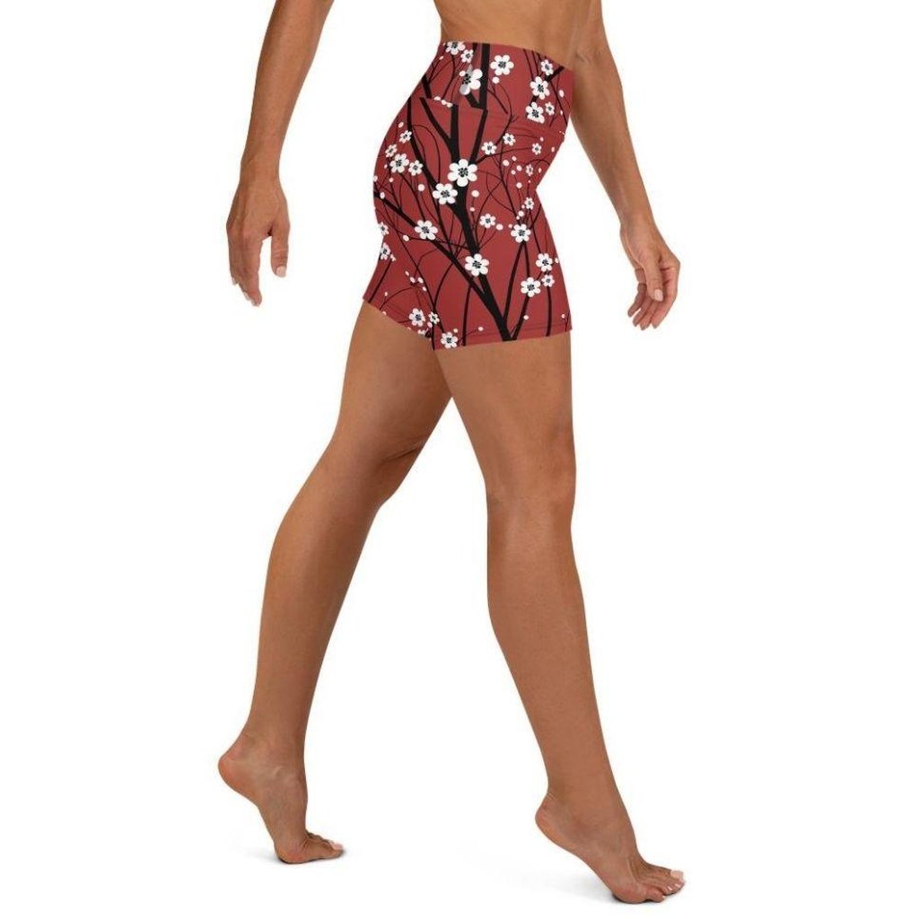 Cherry Tree Yoga Shorts