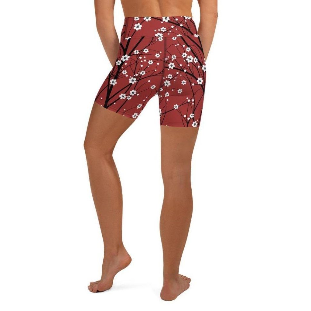Cherry Tree Yoga Shorts
