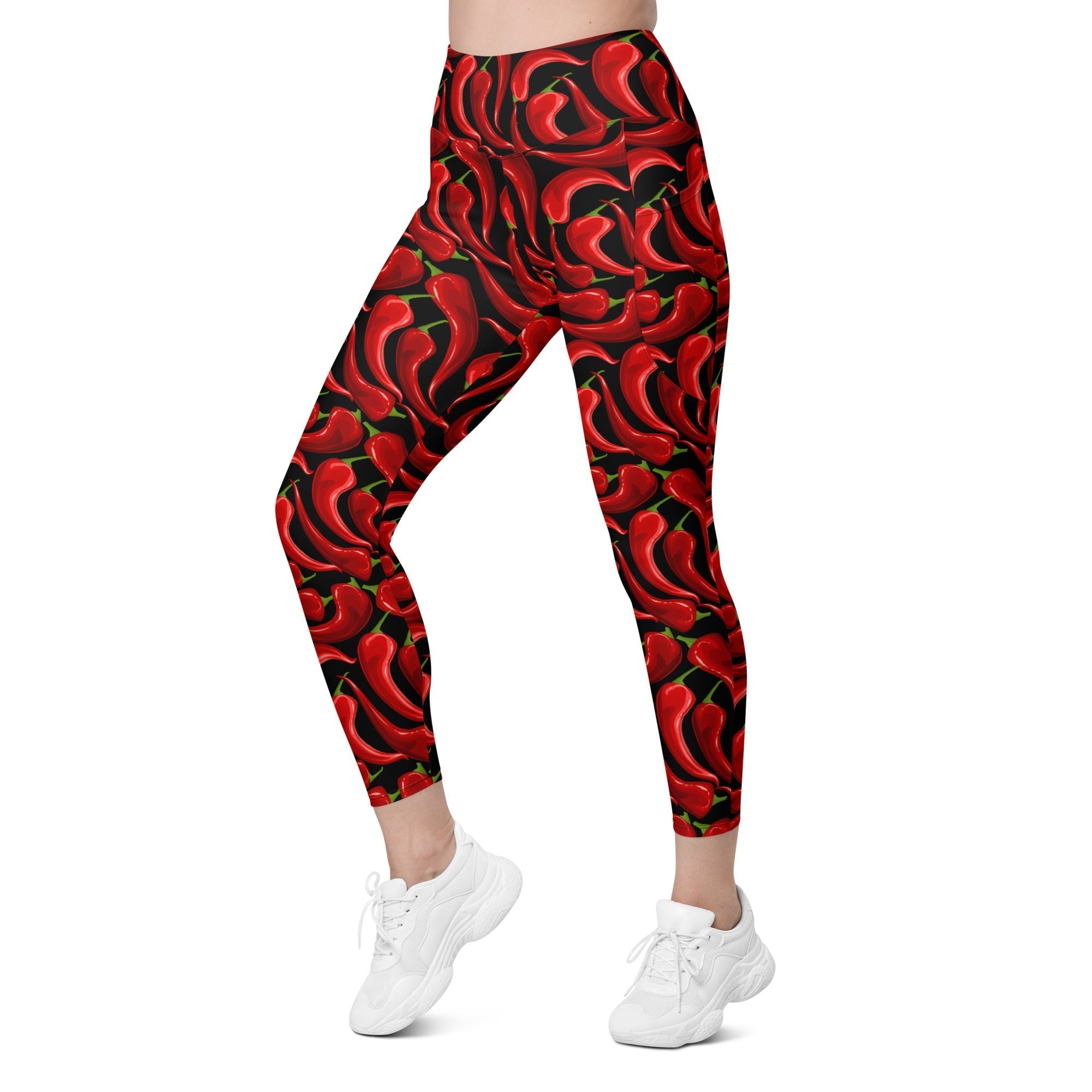 Chilli Pepper Leggings With Pockets