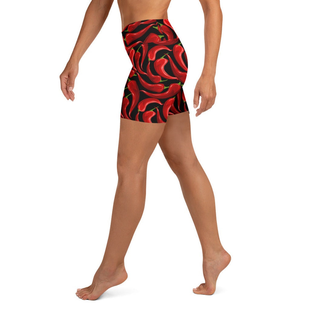Chilli Pepper Yoga Shorts