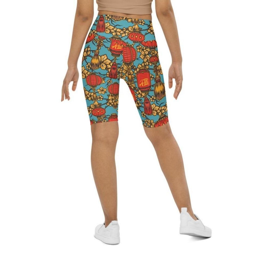 Chinese Festive Biker Shorts