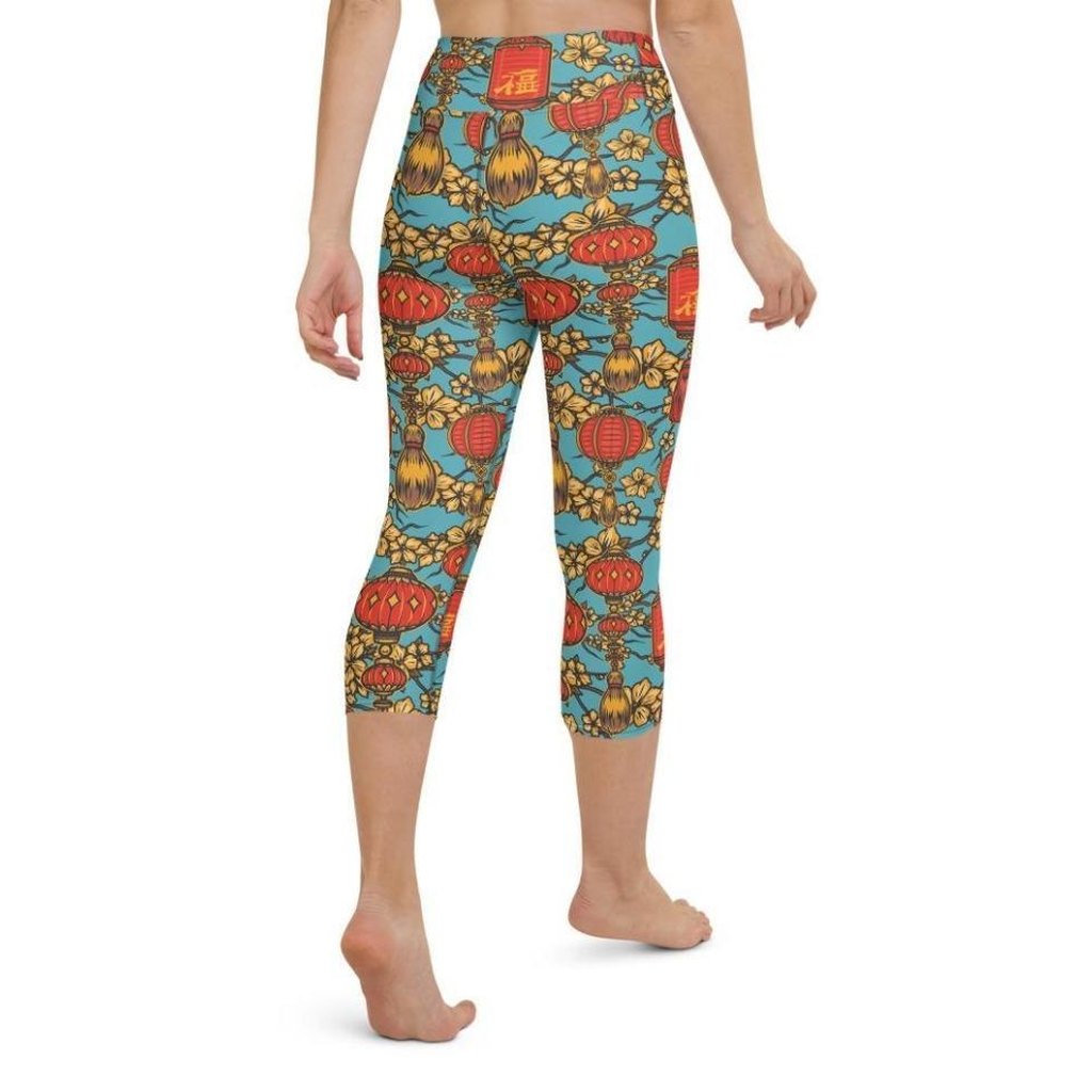 Chinese Festive Yoga Capris