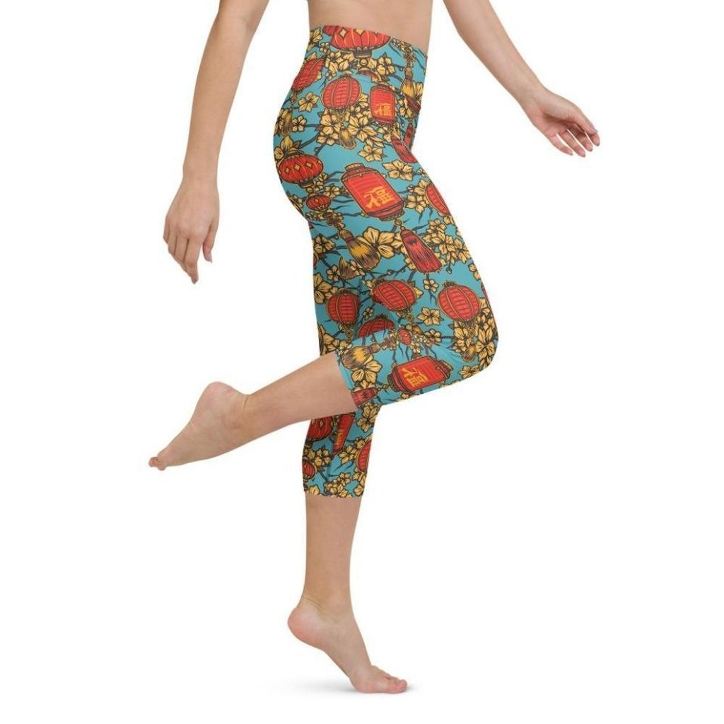 Chinese Festive Yoga Capris