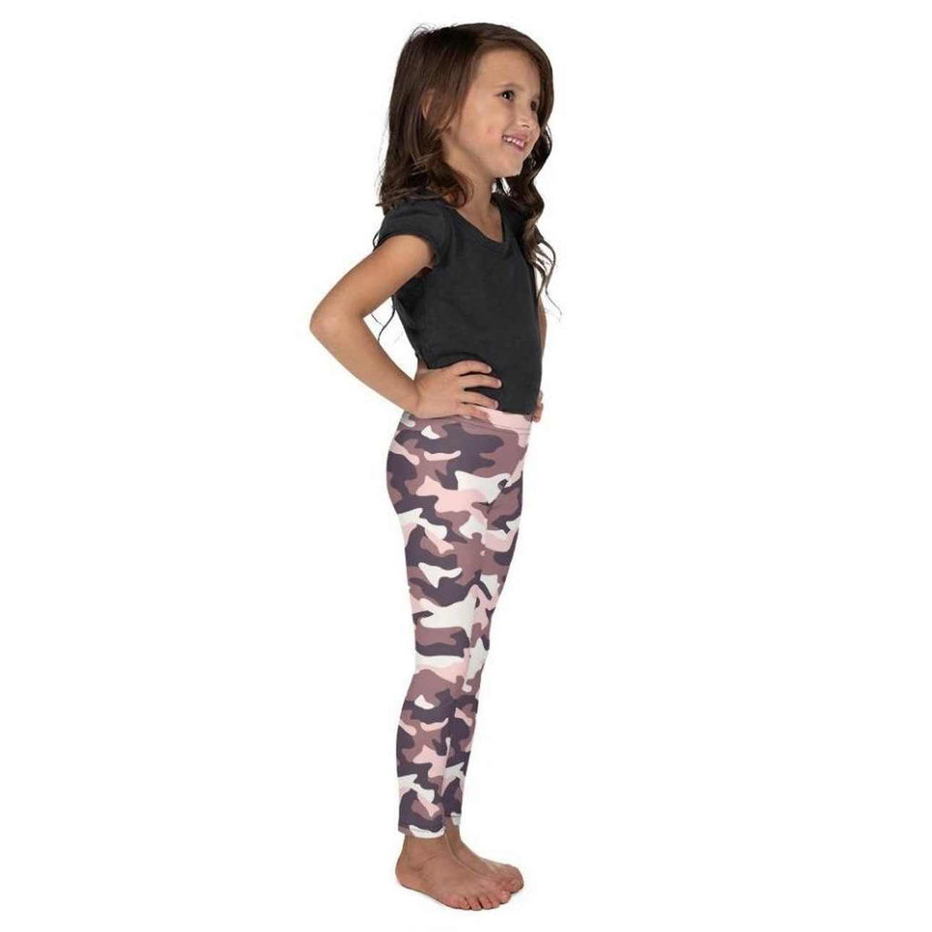 Chocolate Brown Camo Kid's Leggings