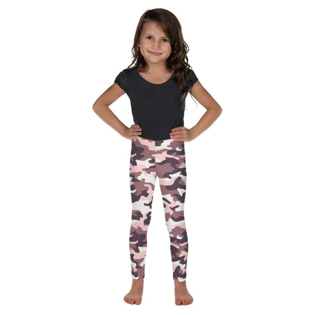 Chocolate Brown Camo Kid's Leggings