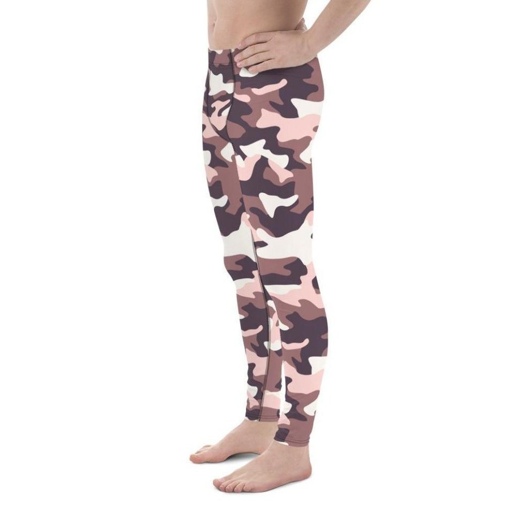 Chocolate Brown Camo Men's Leggings