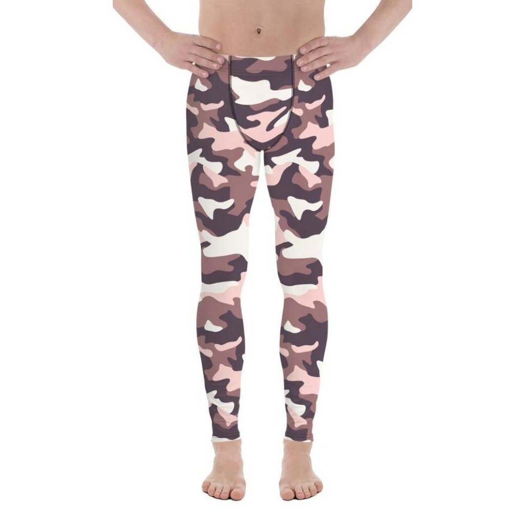 Chocolate Brown Camo Men's Leggings