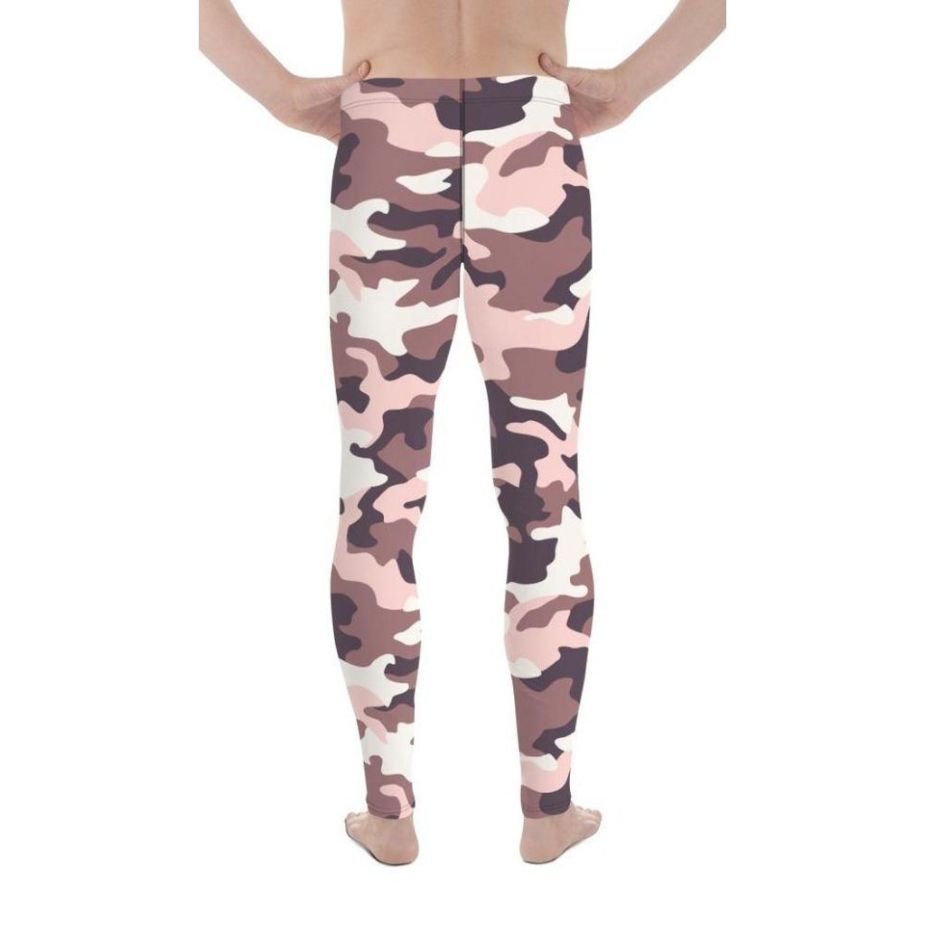 Chocolate Brown Camo Men's Leggings