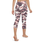 Chocolate Brown Camo Yoga Capris