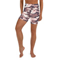 Chocolate Brown Camo Yoga Shorts
