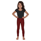 Christmas Buffalo Print Kid's Leggings