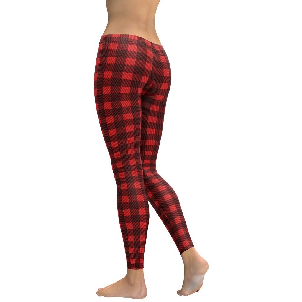 Christmas Buffalo Print Leggings