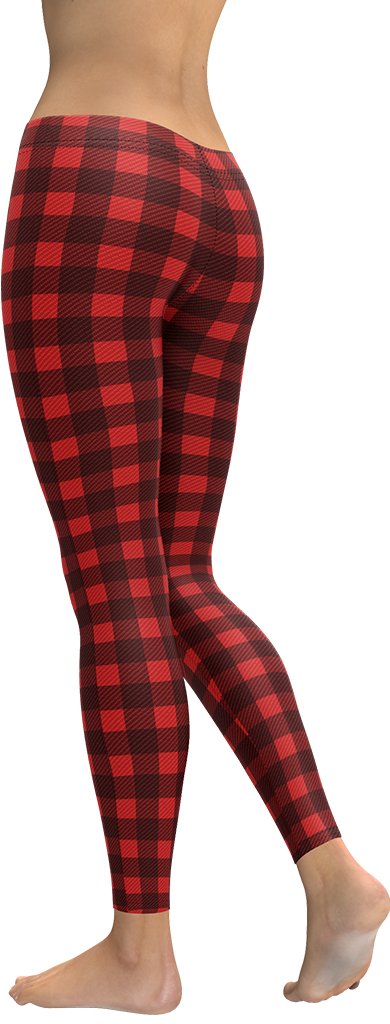 Christmas Buffalo Print Leggings
