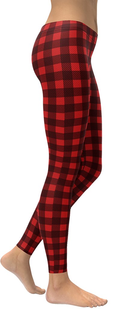Christmas Buffalo Print Leggings