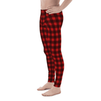 Christmas Buffalo Print Men's Leggings