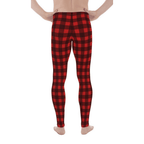 Christmas Buffalo Print Men's Leggings
