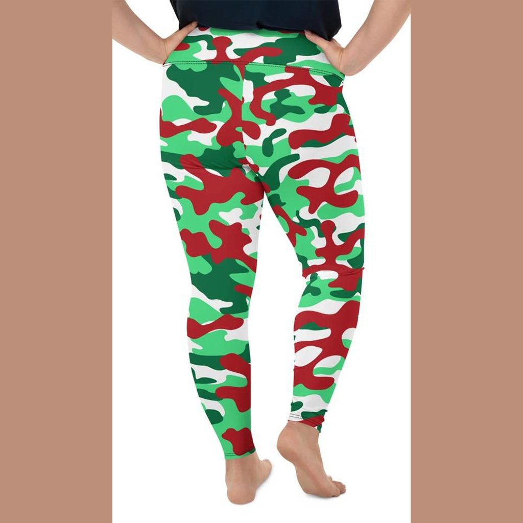 Christmas Camo Plus Size Leggings