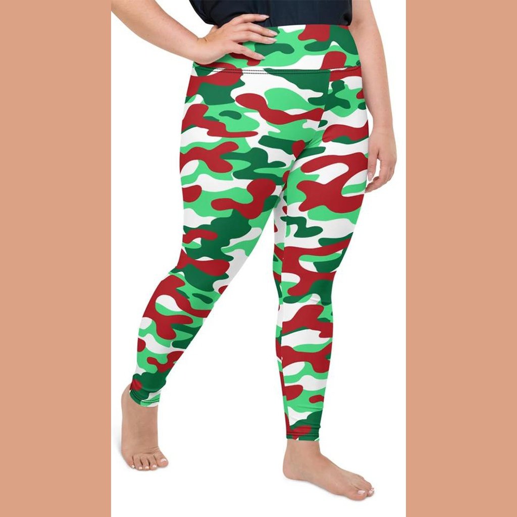 Christmas Camo Plus Size Leggings