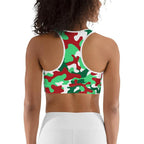Christmas Camo Sports Bra
