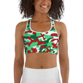 Christmas Camo Sports Bra