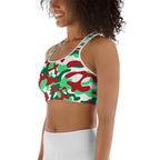 Christmas Camo Sports Bra
