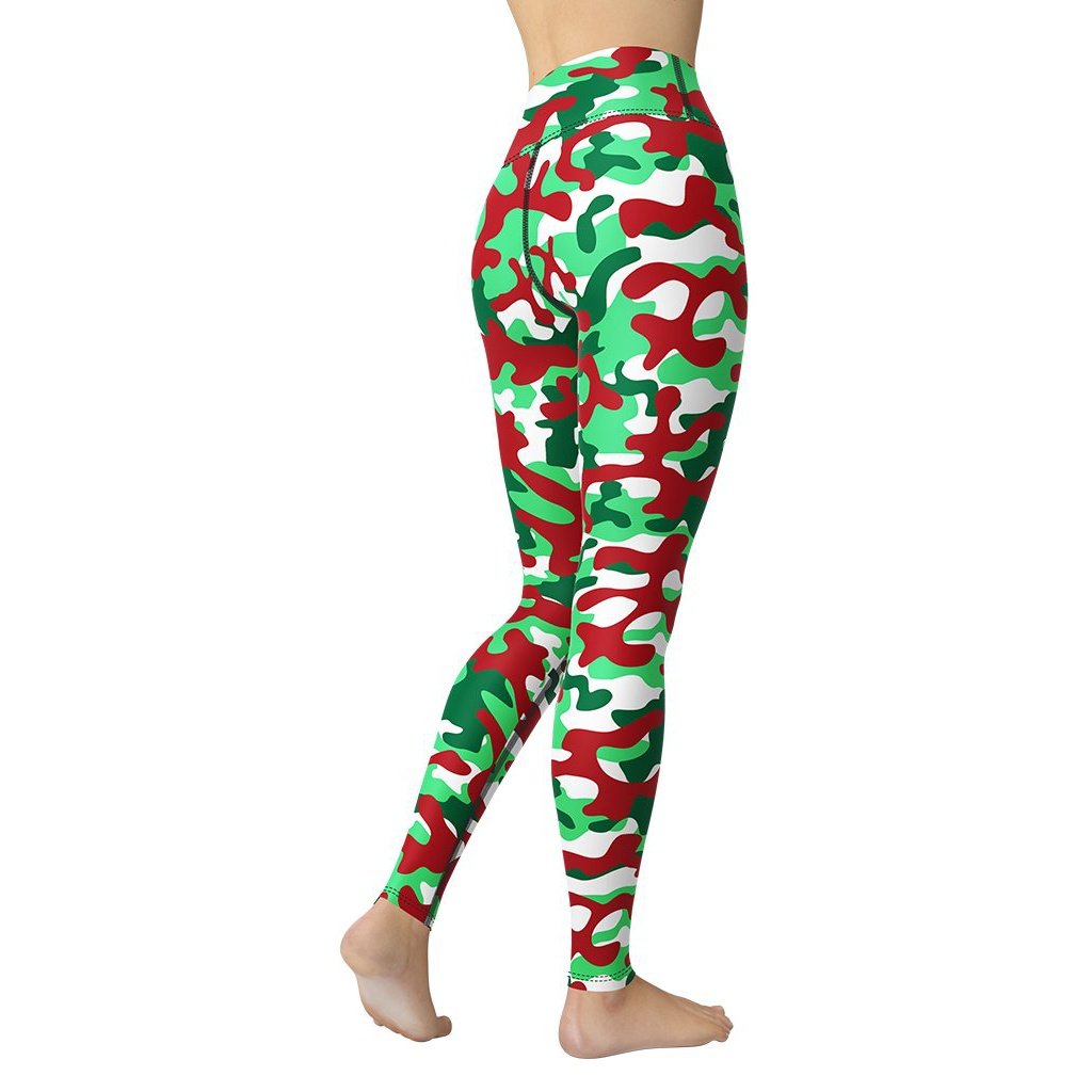 Christmas Camo Yoga Leggings