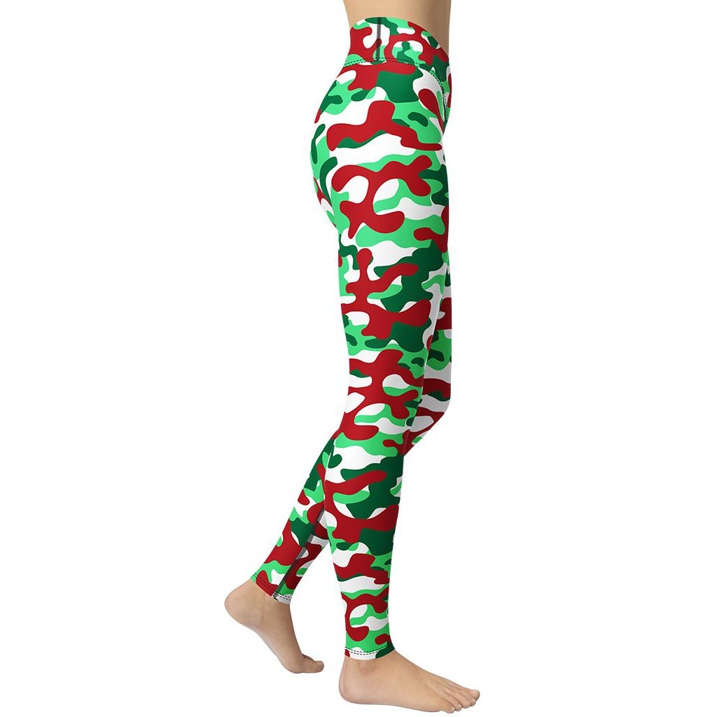 Christmas Camo Yoga Leggings