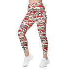Christmas Cat Leggings With Pockets