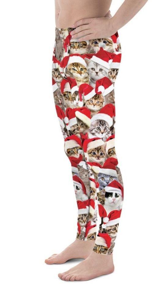 Christmas Cat Men's Leggings