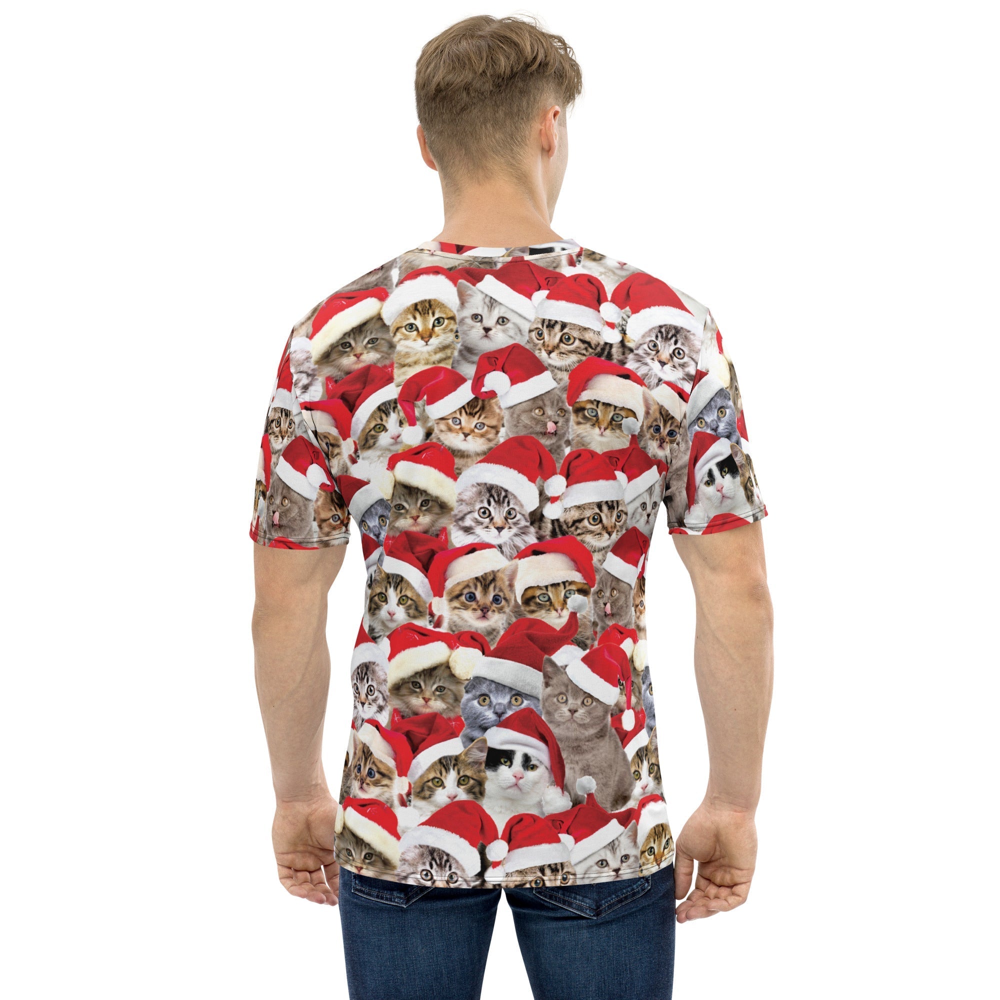 Christmas Cat Men's T-shirt