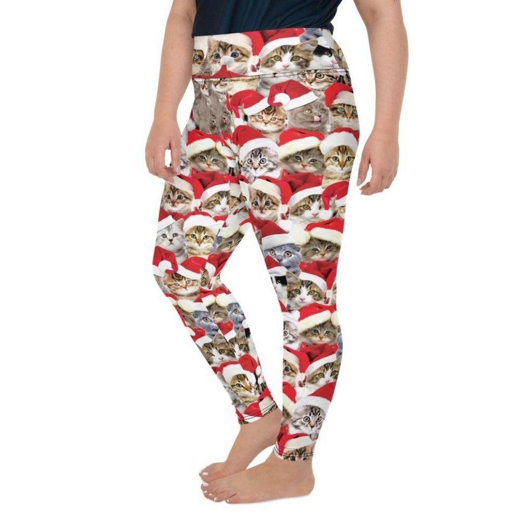 Christmas Cat Plus Size Leggings