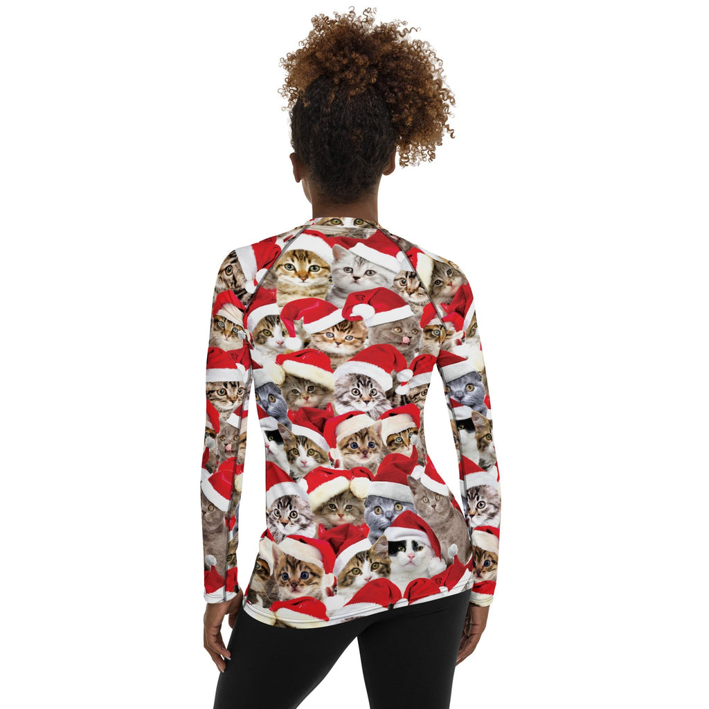 Christmas Cat Rash Guard