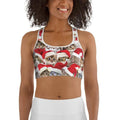 Christmas Cat Sports Bra