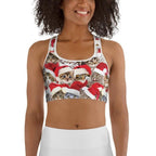 Christmas Cat Sports Bra